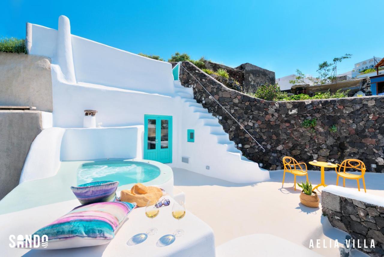 Sando Traditional Cave Villas With Jacuzzi And Sea View Vourvoúlos المظهر الخارجي الصورة